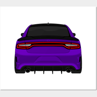 DODGE CHARGER PURPLE Posters and Art
